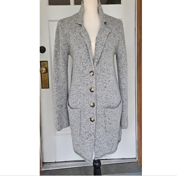 J. Crew Mercantile Wool-blend Donegal Sweater Coat, XL - Picture 3 of 13
